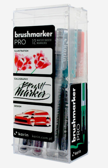 Brushmarker PRO 12 basic colours set Karin