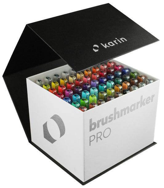 Brushmarker PRO Set Mega Box 60 colours + 3 blenders Karin