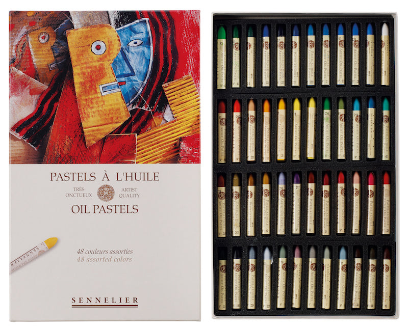 Set 48 "Universele"   kartonnen doos Oliepastels Sennelier