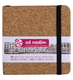 Schetsboekje Kurk 12x12cm Talens ArtCreation