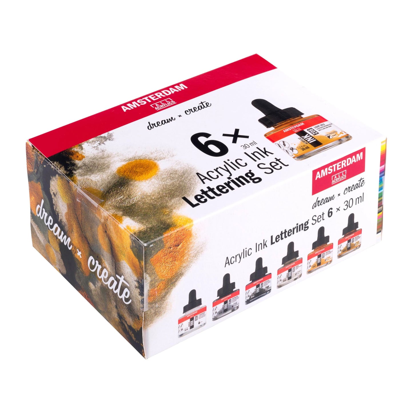 Acryl Inkt Lettering set 6x30 ml Amsterdam