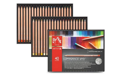 Doos met 40 kleuren set Luminance Caran D'Ache