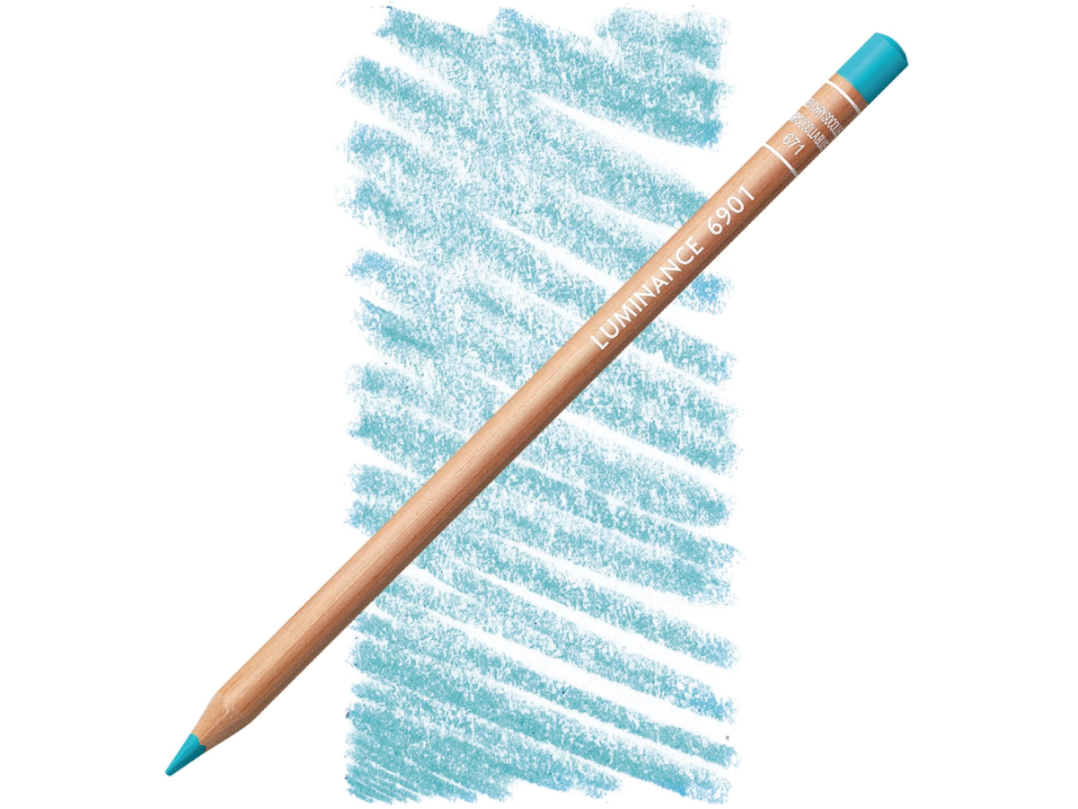 Luminance Chrysocolla Blue 671 Kleurpotlood Caran d'ache