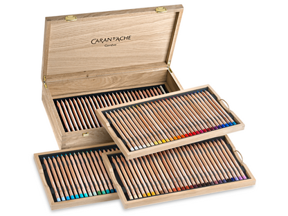 Luminance Set 112 Kleuren houten kist Caran D'Ache Aanbieding