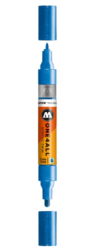 Metallic Blue Twin Marker One4All Molotow
