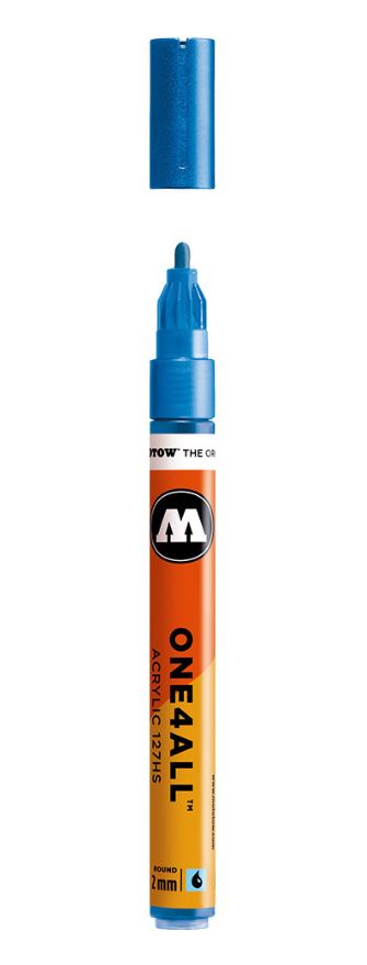 METALLIC BLUE 127HS 2mm Acrylmarker Molotow One4All