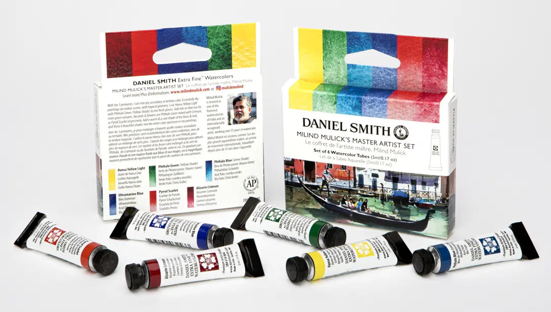 Milind Mulick's Master Artist Watercolor Set Daniel Smith set 6 tubes 5ml