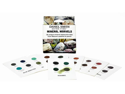 Mineral Marvels Watercolor 36 dots cards Daniel Smith