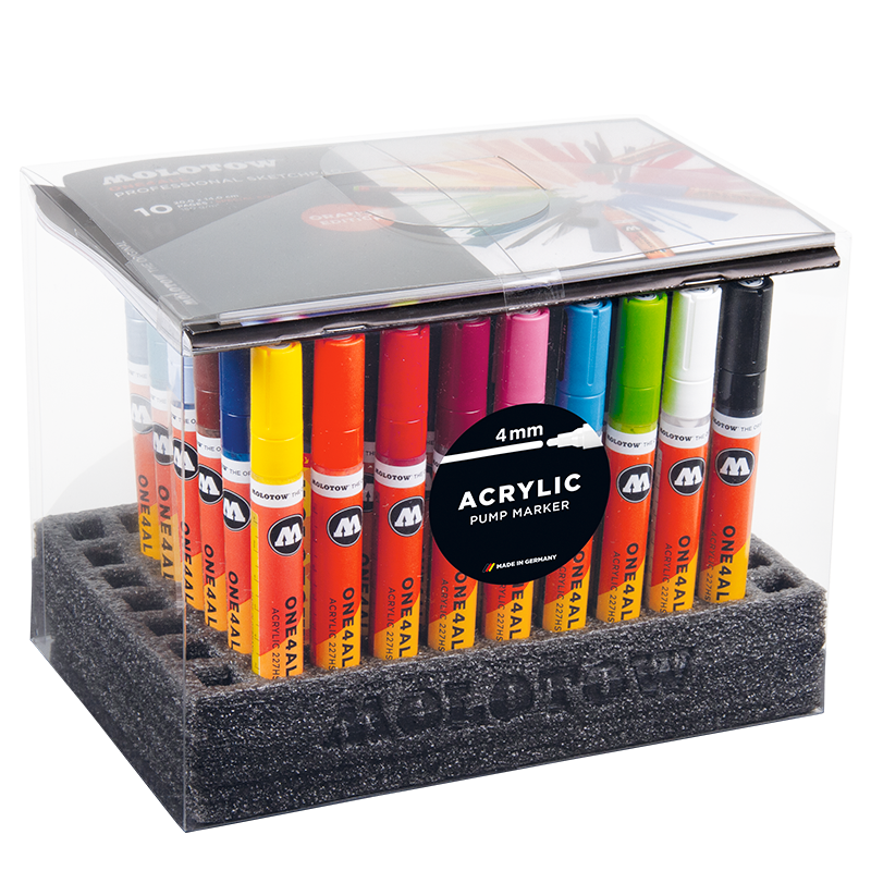 227HS Display Set 4mm (50x) Molotow One4All Acryl Marker