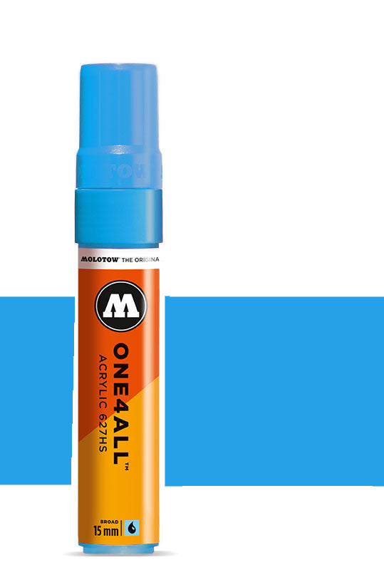 627HS 15mm SHOCK BLUE Molotow One4All Acryl Marker