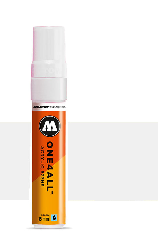 627HS 15mm SIGNAL WHITE Molotow One4All Acryl Marker