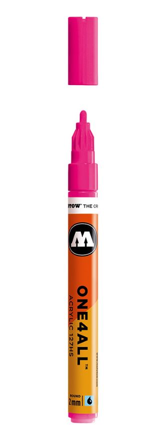 NEON PINK FLUORESCENT 127HS 2mm Acrylmarker Molotow One4All