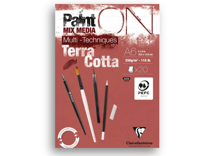 Paint-On A2 20 vel Terra cotta 250gr Clairefontaine