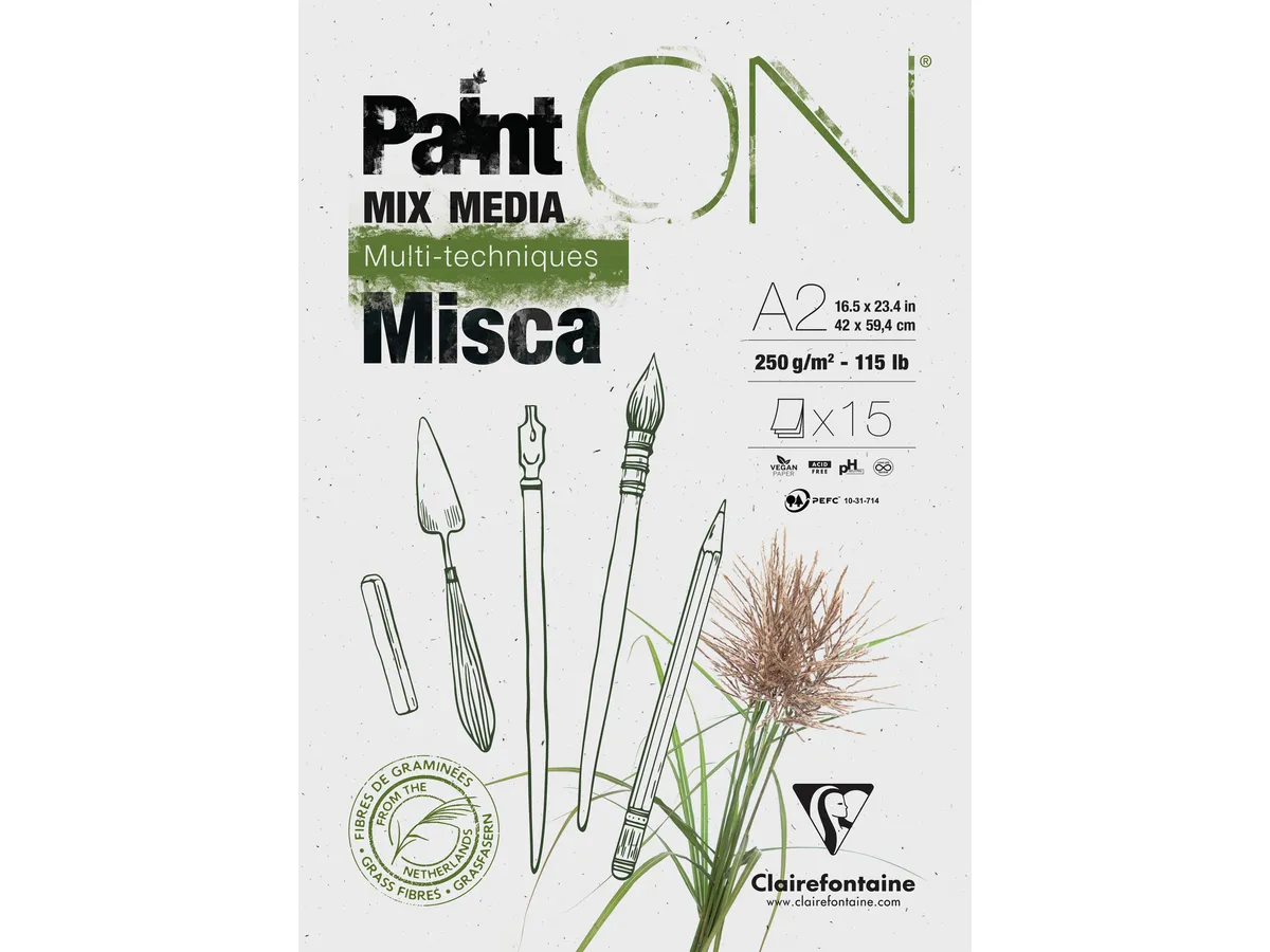 Paint-On Misca A2 15 vel Recycled 250 gr Clairefontaine