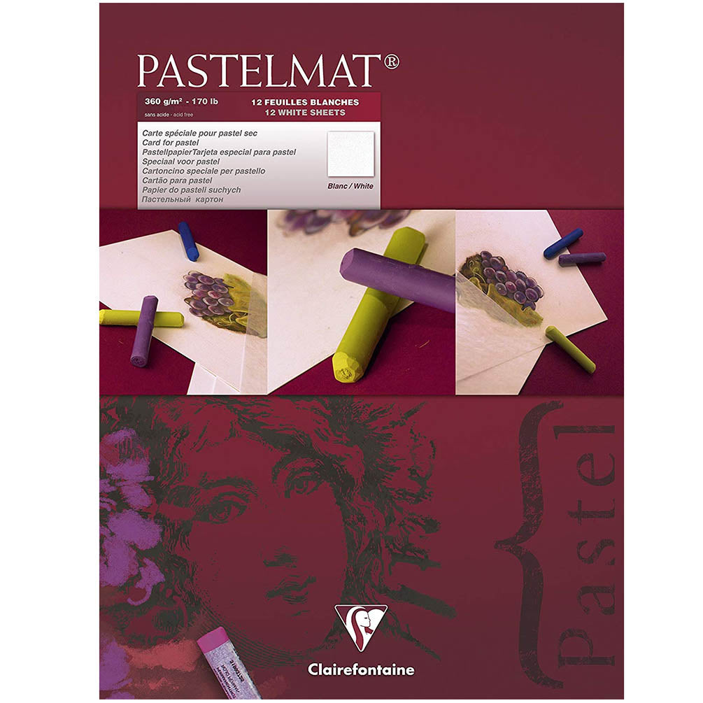 Pastelmat No. 3 (Wit) 360gr 18x24 Clairefontaine Gekleurd Pastelpapier