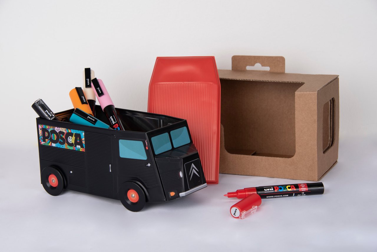 Posca Set PC5M Citroen truck 5 Stuks Basiskleuren Camion