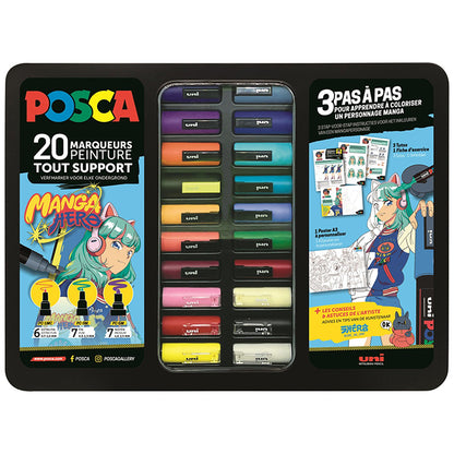 Posca set Manga Hero 20 verf stiften