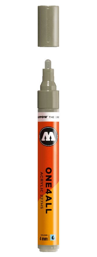 STONE GREY MIDDLE 227HS 4mm Molotow One4All Acryl Marker