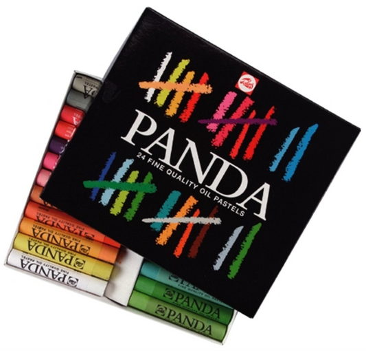 Panda set 24 oliepastels