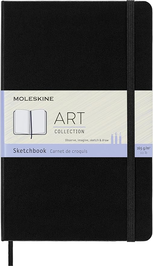 Schetsboekje Zwart 13x21cm Moleskine Art collectie