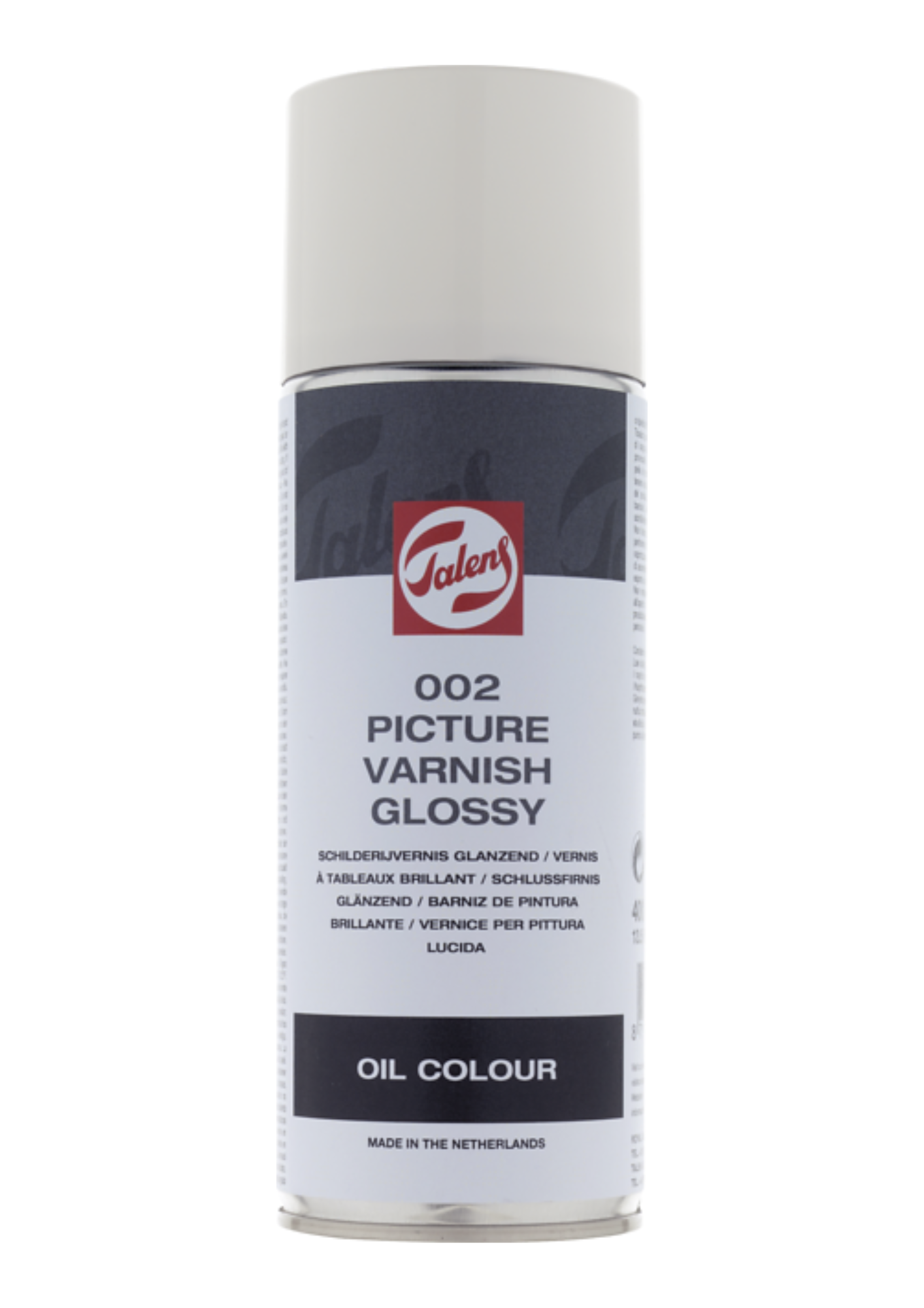 Schilderij vernis Glanzend Olieverf spuitbus 400 ml Talens