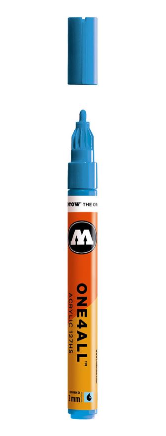 SHOCK BLUE MIDDLE 127HS 2mm Acrylmarker Molotow One4All