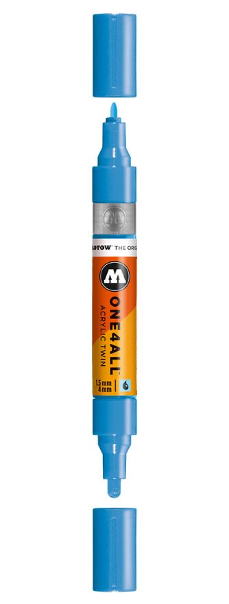 Shock Blue Middle Twin Marker One4All Molotow