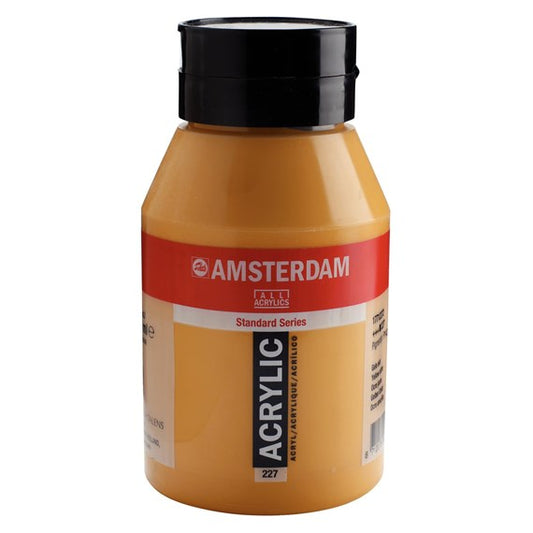 227 Gele Oker 1 liter Acryl 1000ml  pot Amsterdam