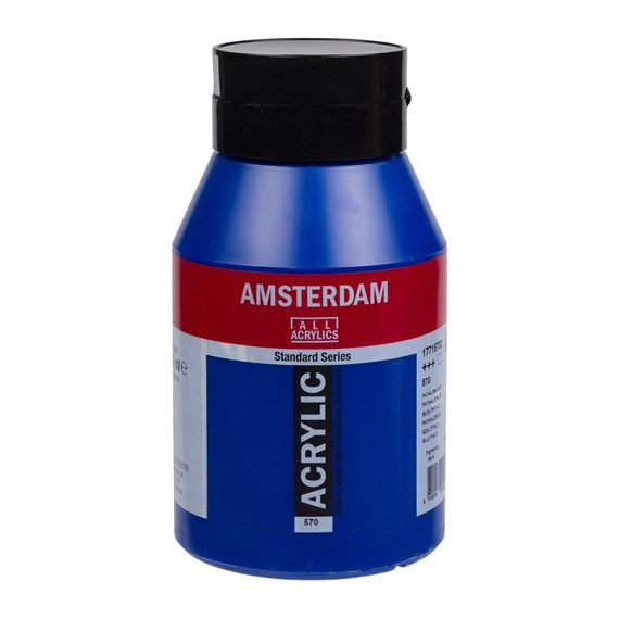 570 Phtaloblauw 1 liter Acryl 1000ml  pot Amsterdam