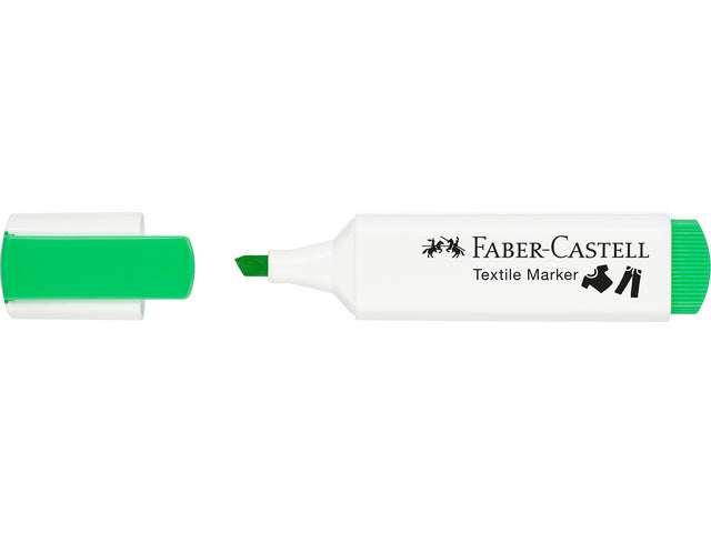 Textielstift Faber-Castell textielmarker Neon groen