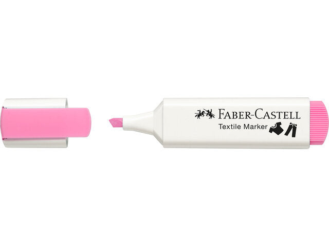 Textielstift Faber-Castell textielmarker roze