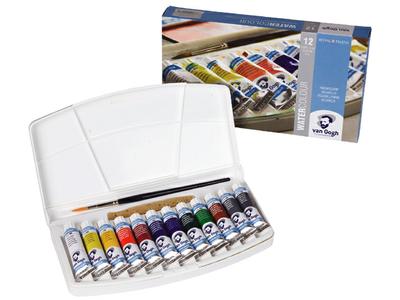 Van Gogh Waterverf set 12 tubes basis kleuren Aquarelverf