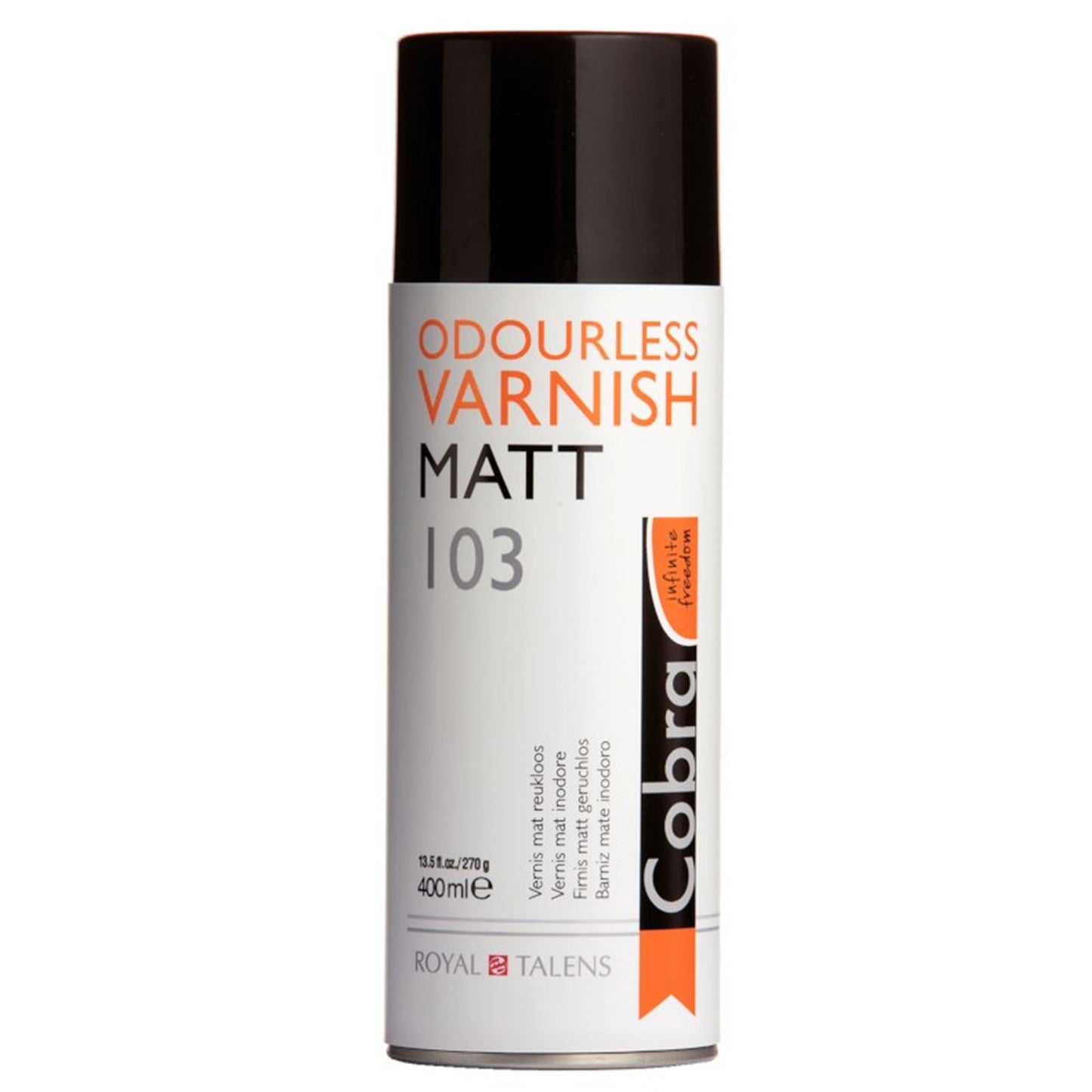 Vernis Mat Spuitbus 400 ml Cobra Waterverdunbare Olieverf