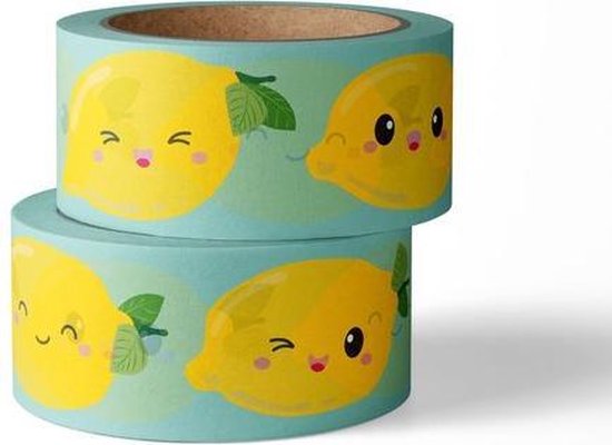 Washi tape citroentjes 15 x 10mm studio inktvis