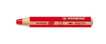 Woody 3 in 1 kleurpotlood red