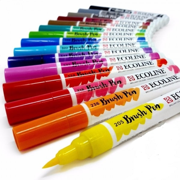 Ecoline Brushpen set 60 - alle kleuren met etui