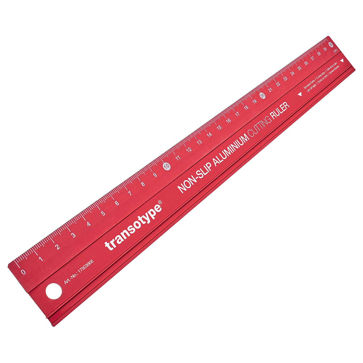 Aluminium anti-slip liniaal 30cm