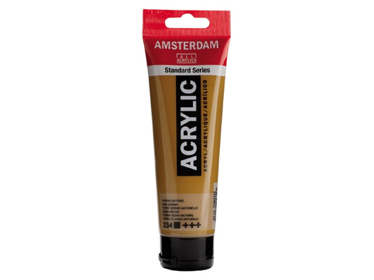 234 Sienna Naturel 120 ml Tube Acrylverf Amsterdam