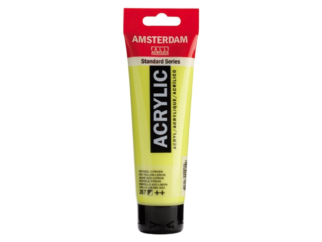 267 Azogeel Citroen 120 ml Tube Acrylverf Amsterdam