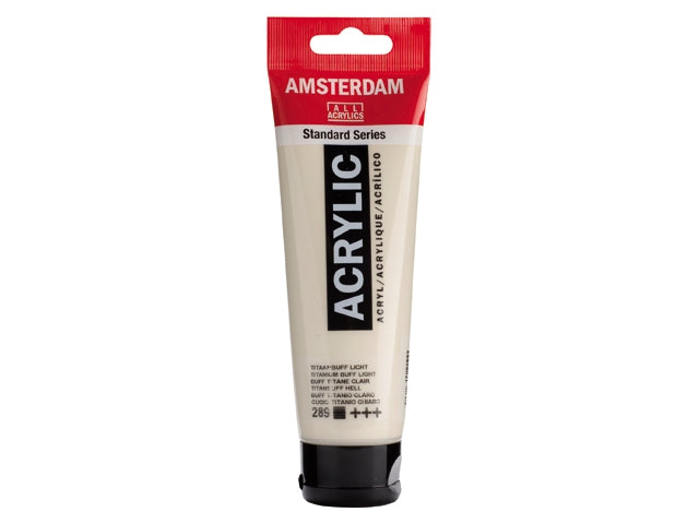 289 Titaanbuff licht 120 ml Tube Acrylverf Amsterdam