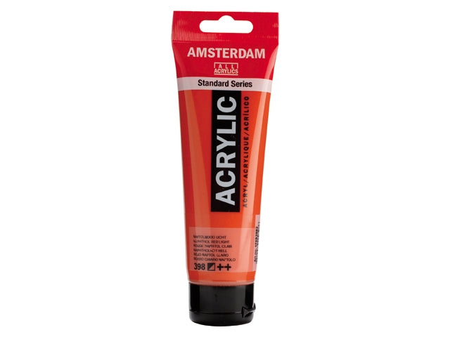 398 Naftolrood Licht 120 ml Tube Acrylverf Amsterdam