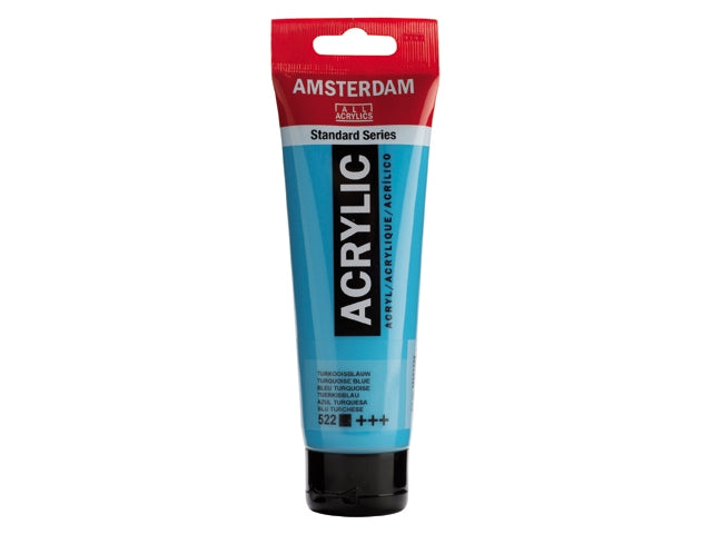 522 Turkoois blauw 120 ml Tube Acrylverf Amsterdam