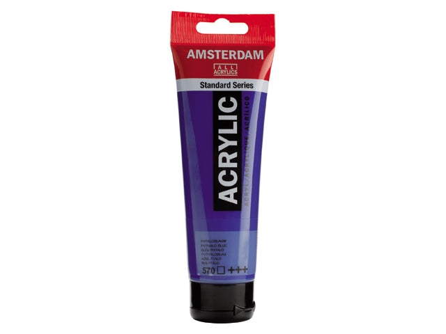 570 Phtaloblauw 120 ml Tube Acrylverf Amsterdam