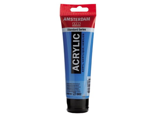 582 Mangaan blauw phtalo 120 ml Tube Acrylverf Amsterdam