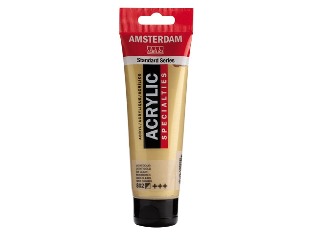 802 Lichtgoud 120 ml Tube Acrylverf Amsterdam