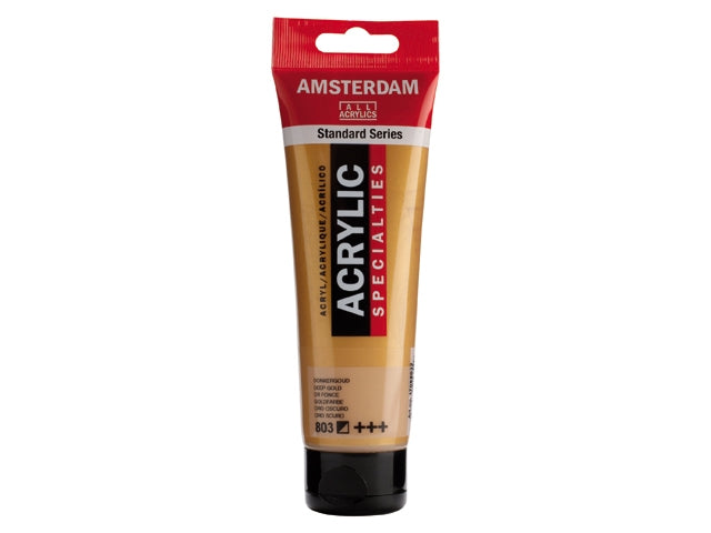 803 Donkergoud 120 ml Tube Acrylverf Amsterdam