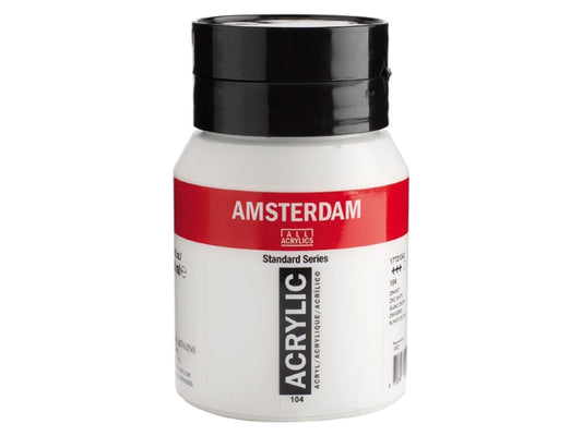 Amsterdam Acryl 500ml 104 Zinkwit