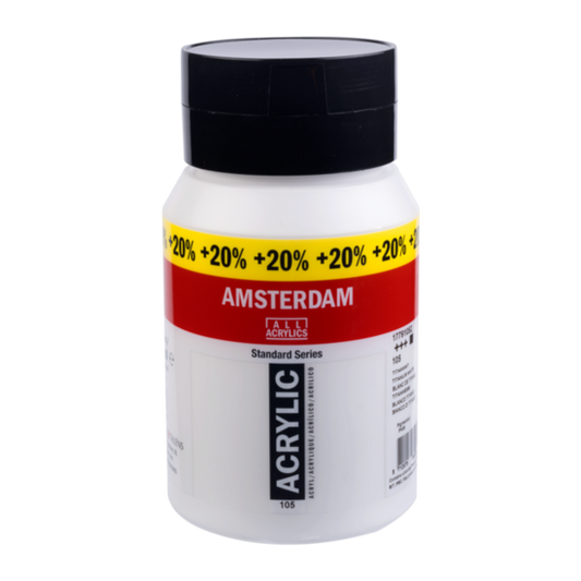 Amsterdam Acryl 500ml (+20%) 105 Titaanwit