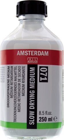 Droogvertragend medium Slowdrying 071 250ml Amsterdam langzaamdrogend voor Acrylverf