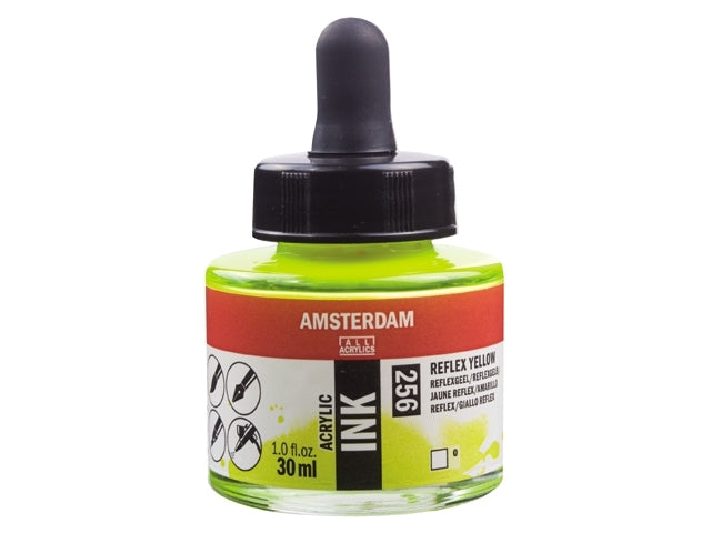 Reflexgeel 256 Amsterdam Acryl Inkt 30 ml. Neon